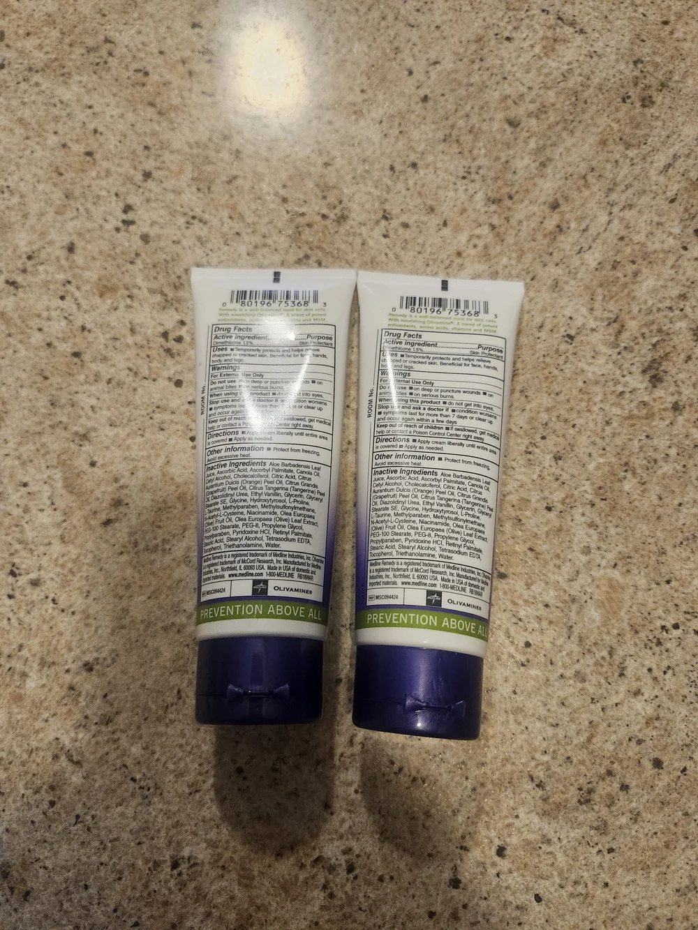 Remedy Skin Repair Cream Everyday Moisturizer – Purple & Green. Lot Of 2